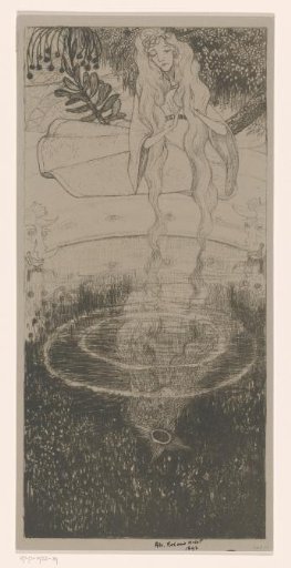 Mélisande Examining the Ring She Dropped in the Water