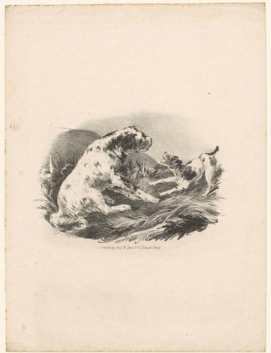 Dog with a puppy