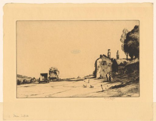 View of a country road near Iken