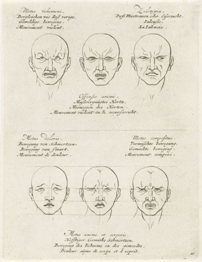 Expressions of Violent Motion, Discontent, Jealousy and Sorrow