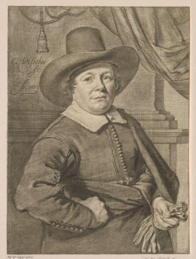 Portrait of an unknown man, possibly Frans Jansz. Post