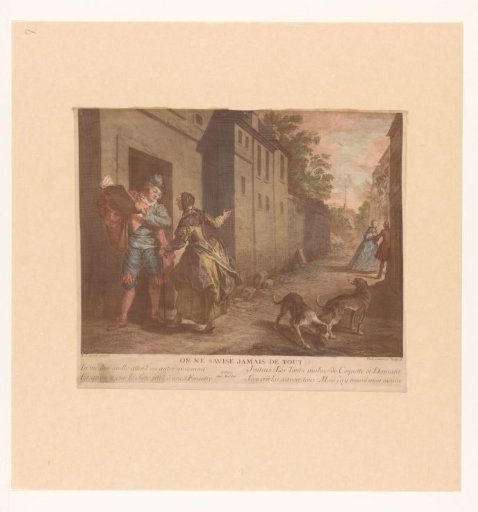 Street Scene with a Man with a Book
