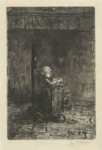 Child in a high chair