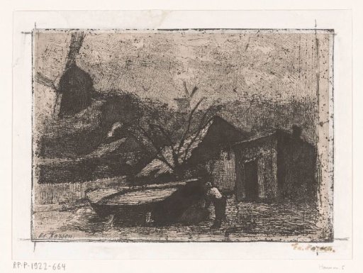 Barge on a quay