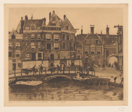 View of the Beurspleintje in Amsterdam