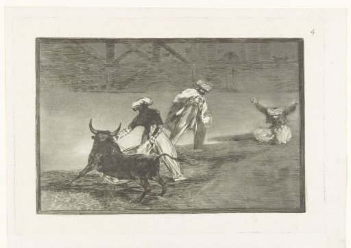 Bullfighters in an arena