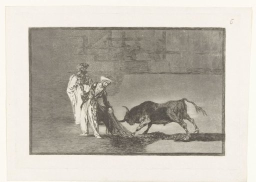 Bullfighters in an arena