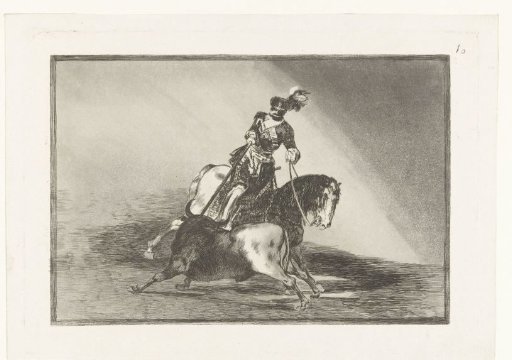Emperor Charles V in combat with a bull