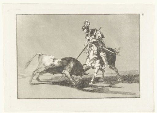Rodrigo Díaz de Vivar wounds a bull