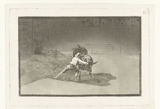 Martincho in a fight with a bull