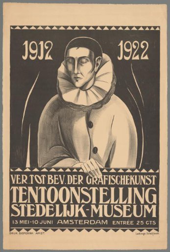 Association for the Promotion of Graphic Arts. Exhibition. Stedelijk Museum 13 May - 10 June Amsterdam.