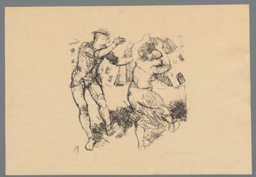 Two dancing figures