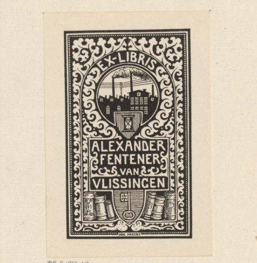 Ex libris of Alexander Fentener van Vlissingen