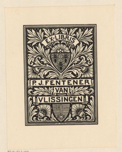 Ex libris of P.J. Fentener van Vlissingen