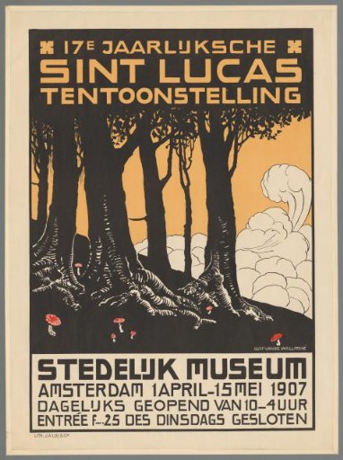17th Annual Saint Luke Exhibition. Stedelijk Museum Amsterdam 1 April - 15 May 1907.