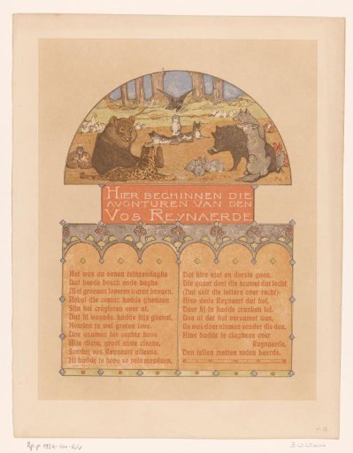 Group of animals from Reynard the Fox