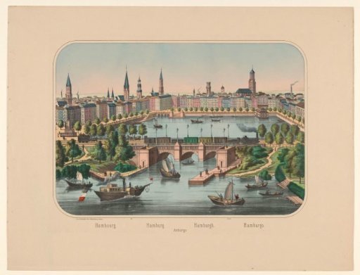 View of the Binnenalster, in Hamburg