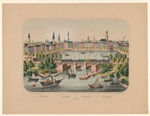 View of the Binnenalster, in Hamburg