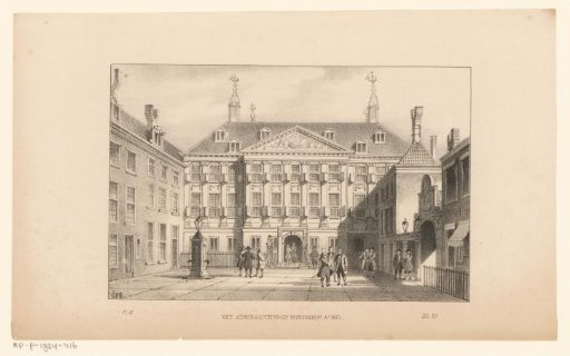 Admiralty Court or Prinsenhof in Amsterdam in 1661