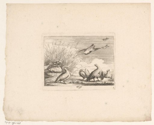 Landscape with ten partridges