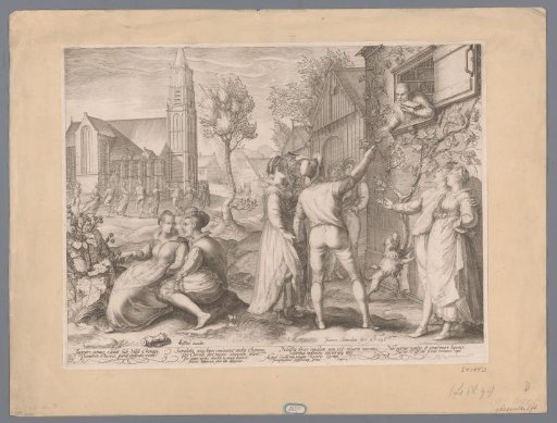 Young Couples Enjoying Themselves and Dancing, 1596