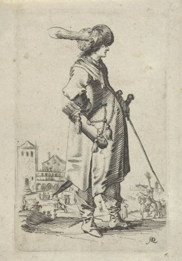 Turkish officer with a quiver