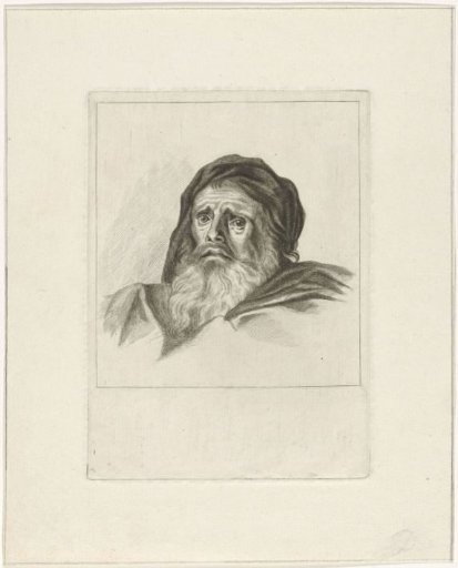 Head of a man with a beard