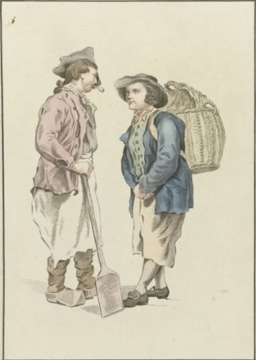 Two peasants in conversation