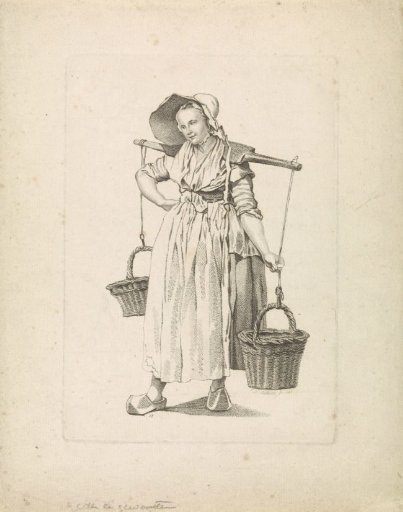 Peasant Woman with Two Baskets on a Yoke