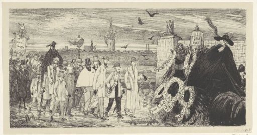 The Funeral of the Dutch Etching Club, 1896