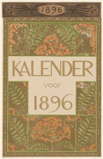Cover page of the calendar for 1896