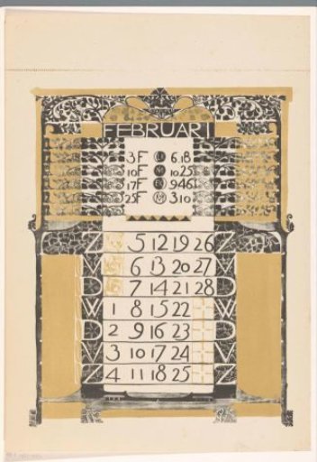 Calendar page February 1899