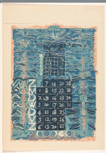 Calendar page May 1899