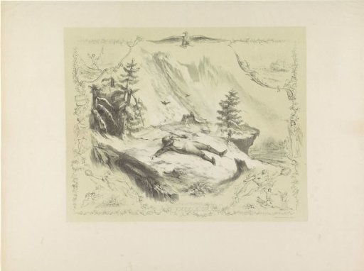 Leaf from the Utrecht Student Almanac, 1859