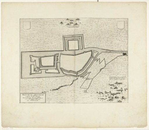Plan of Meurs with the Fortifications, 1597