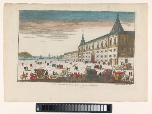 View of the Palace of the Duke of Aveiro in Lisbon