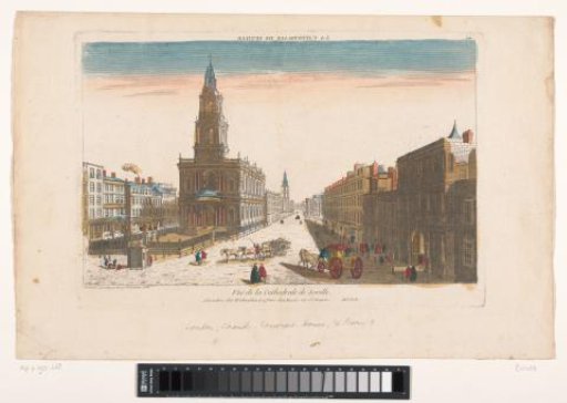 View of Somerset House and the church of Saint Mary-le-Strand in London