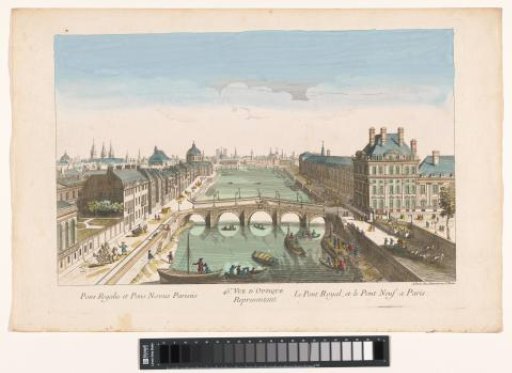 View of the Pont Royal over the Seine in Paris, looking toward the Pont Neuf
