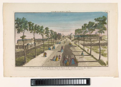 View of the Rue Saint-Denis in Paris