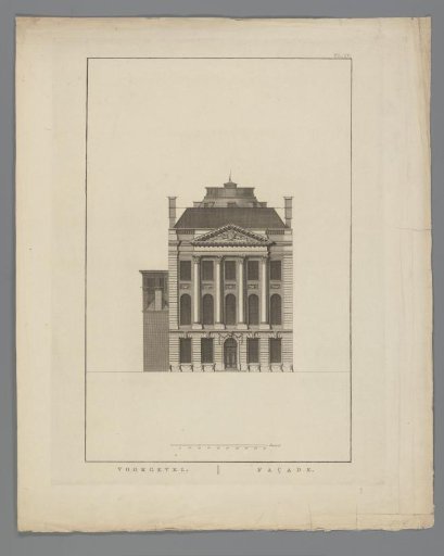 Facade of Felix Meritis in Amsterdam