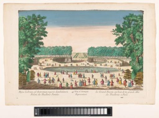 View of the Bassin Octogonal in the Jardin des Tuileries in Paris