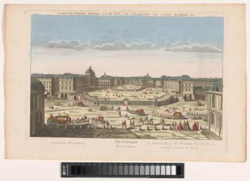 View of the Front of the Palace of Versailles