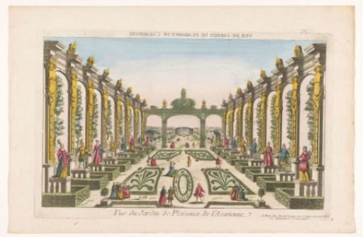 View of the Garden of the Axarienne Castle in St. Petersburg