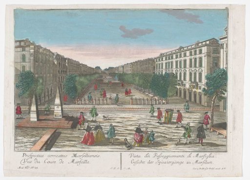 View of a Promenade in Marseille