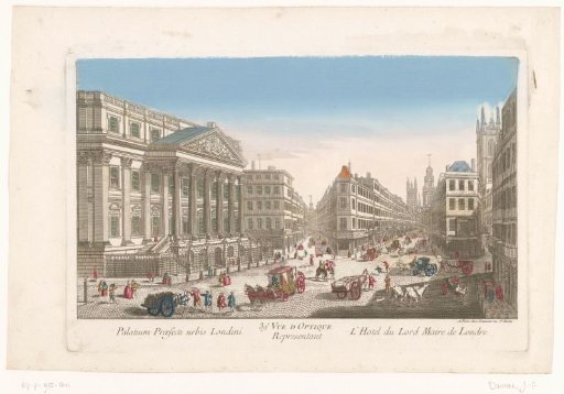 View of the Mansion House in London