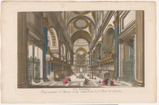 View of the Choir of St. Paul's Cathedral in London