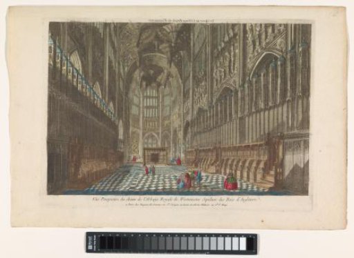 View of the Choir of Westminster Abbey in London