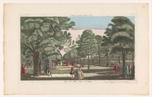 View of The Mall in Saint James's Park in London