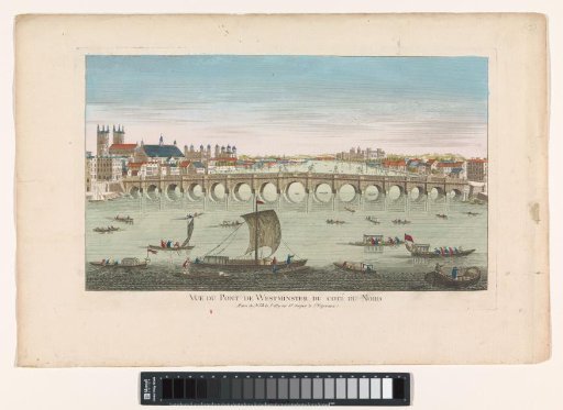 View of Westminster Bridge over the River Thames in London, from the North