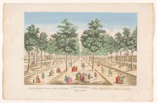 View of the Avenues in Saint James's Park in London
